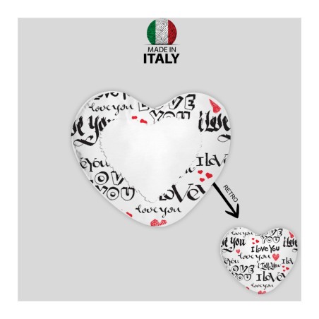 CUSCINO CUORE PERSONALIZZATO